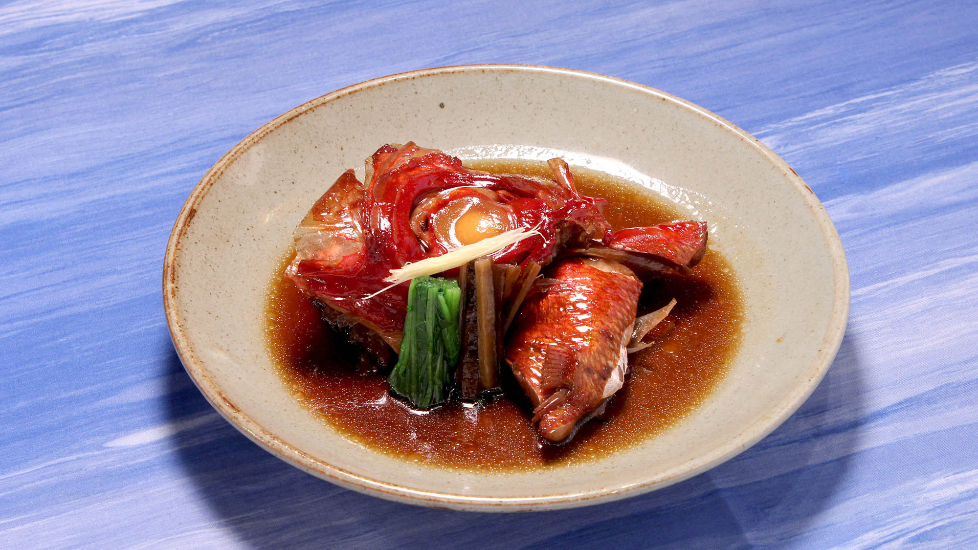 ・夕食一例：金目鯛のかぶと煮。ホクホクふわふわでとろけます。