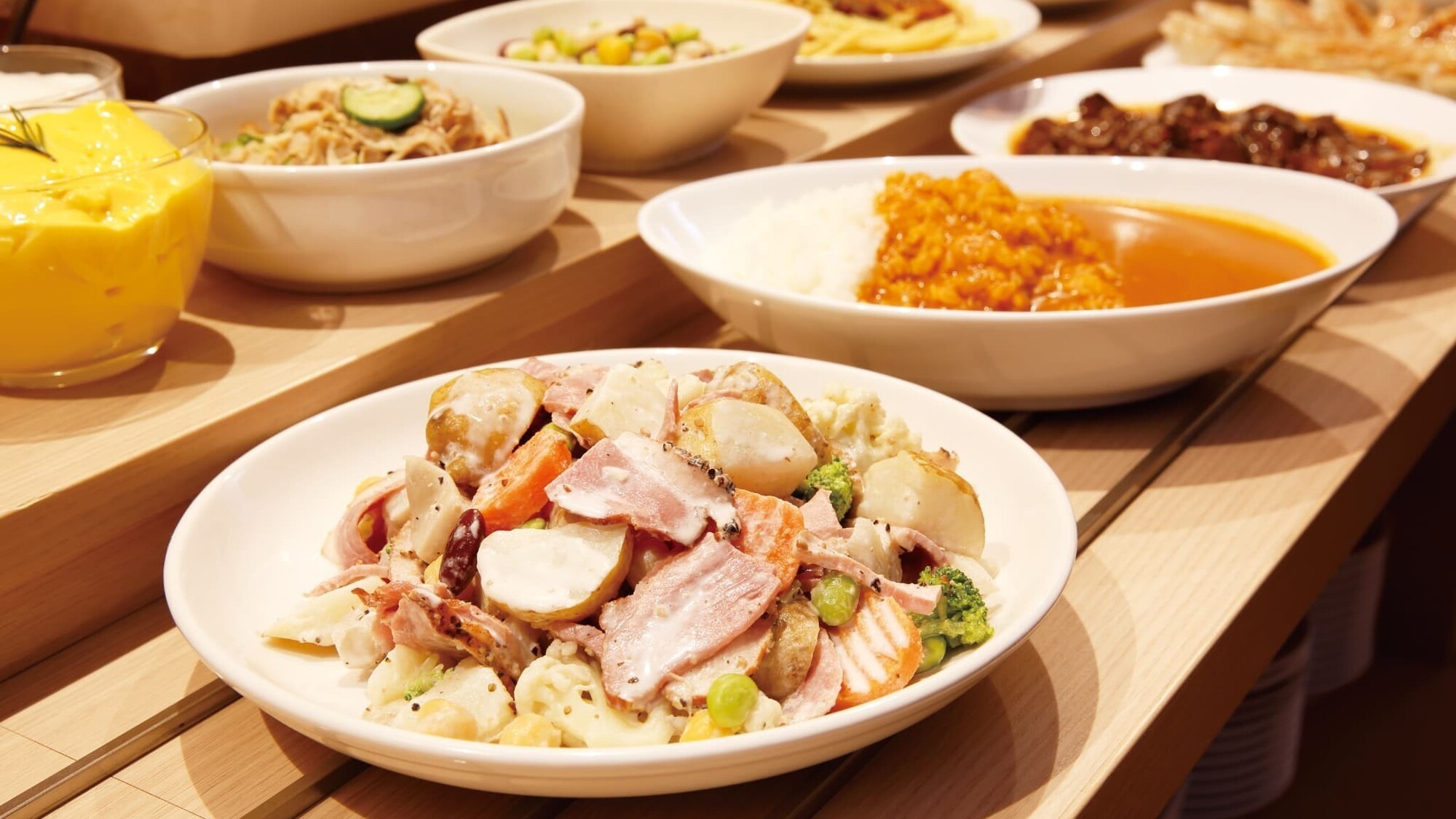 夕食バイキング一例