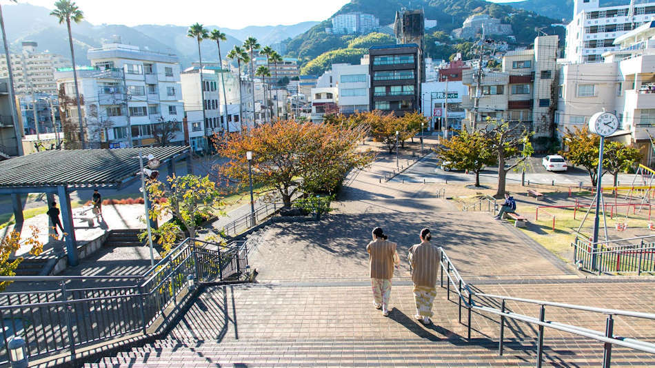 散策の後は源泉のお風呂でゆっくりしよー