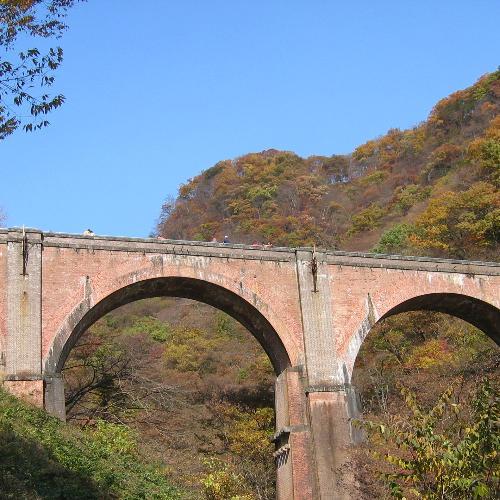 【眼鏡橋】碓氷第三橋梁国重要文化財・旧信越線の「めがね橋」