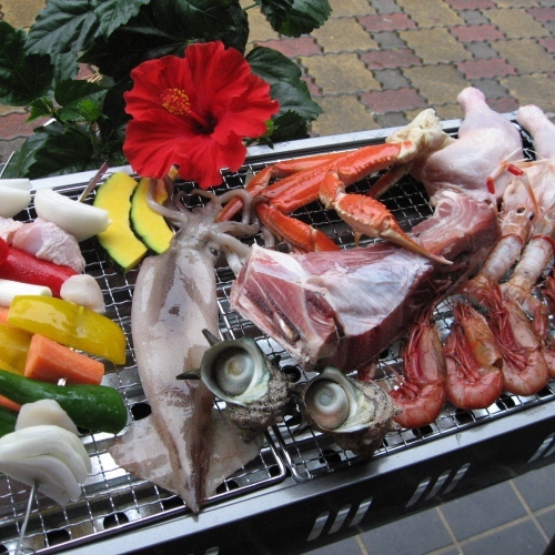 夏の連泊メニュー！海の幸いっぱいの「磯バーベキュー」
