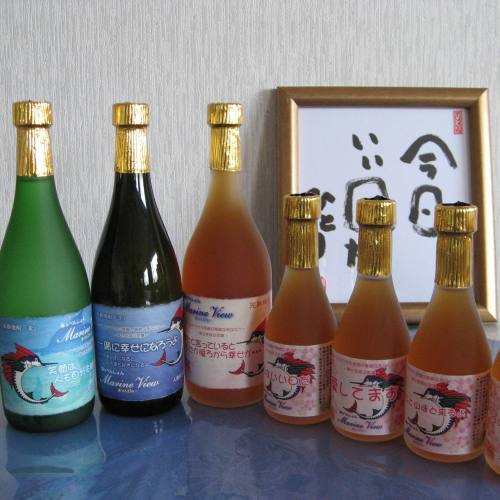 マリンビューオリジナル「梅酒や芋・麦焼酎」