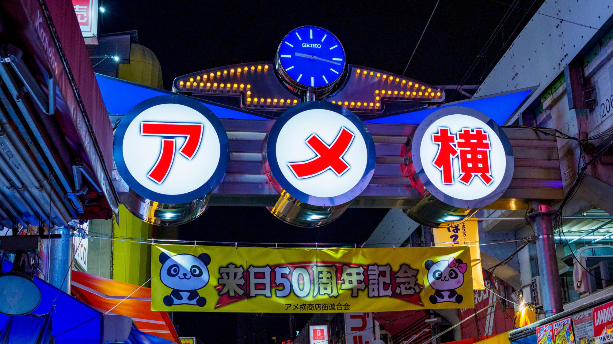周辺観光｜アメ横商店街（公共交通機関で約20分）