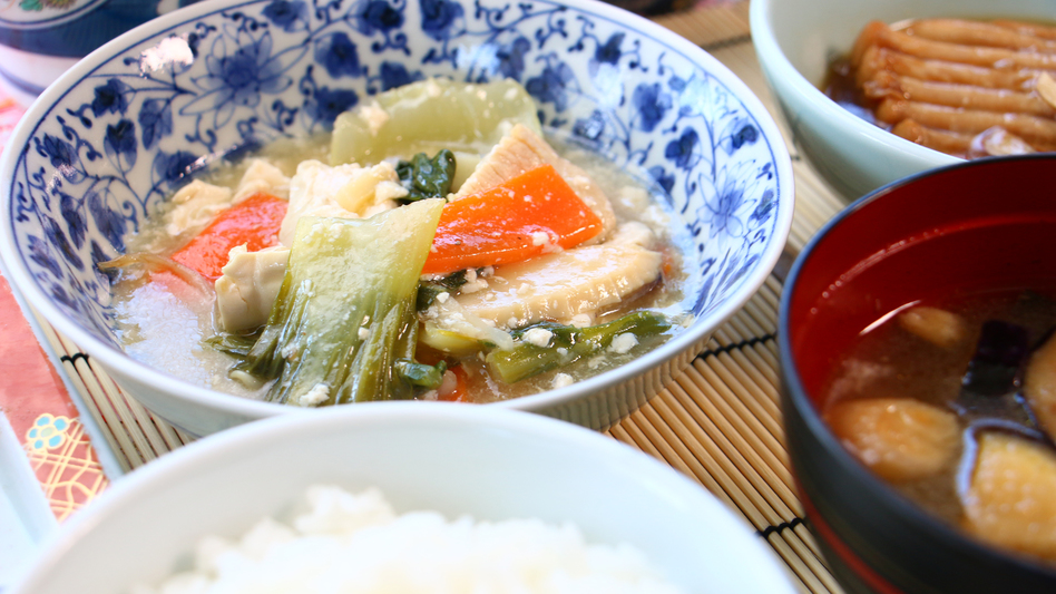 お食事一例＿北海道の食材を使用した手作り料理が自慢です！