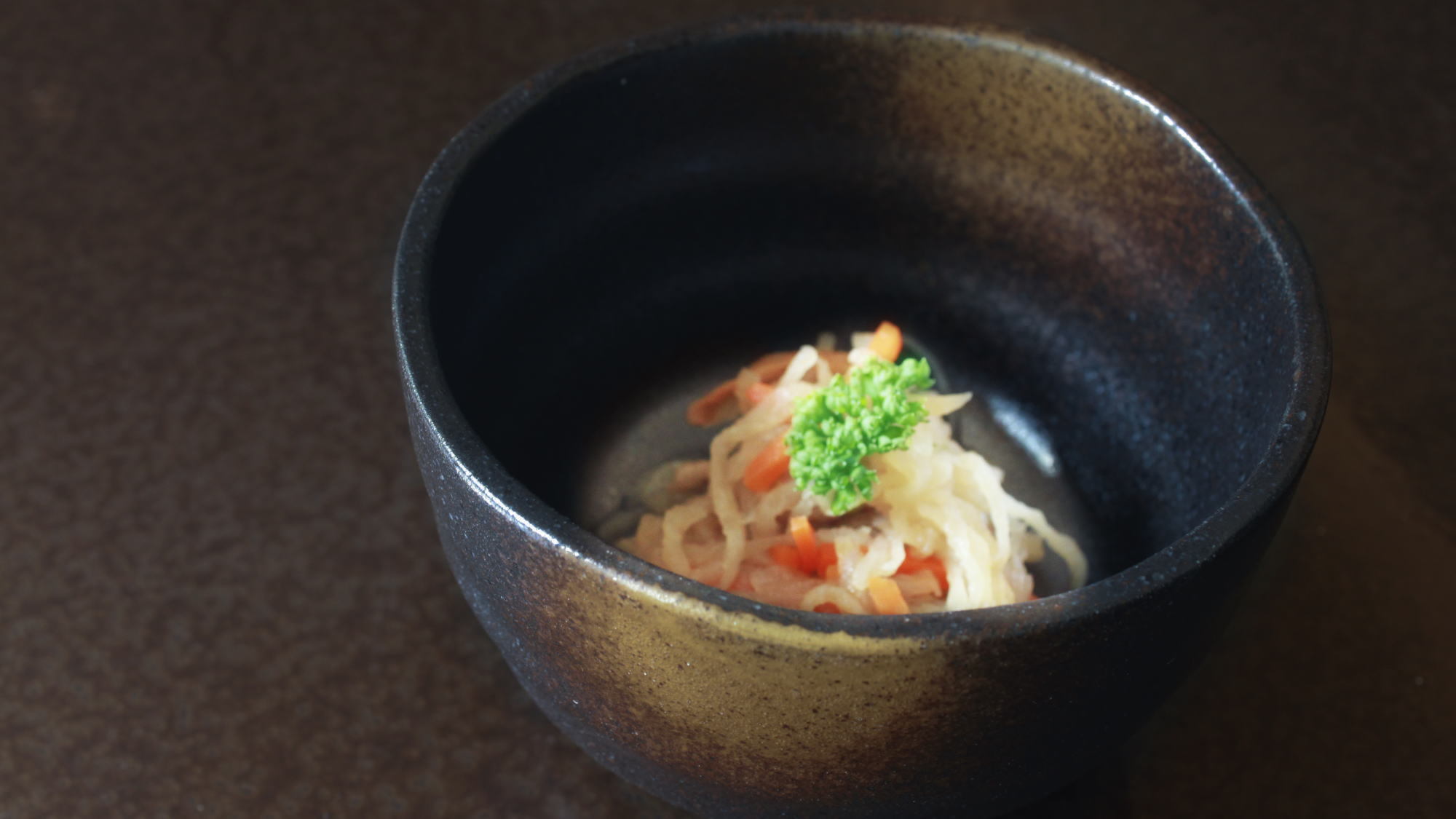 小鉢：お出汁をしっかり味わえる京都を代表する逸品『切り干し大根』