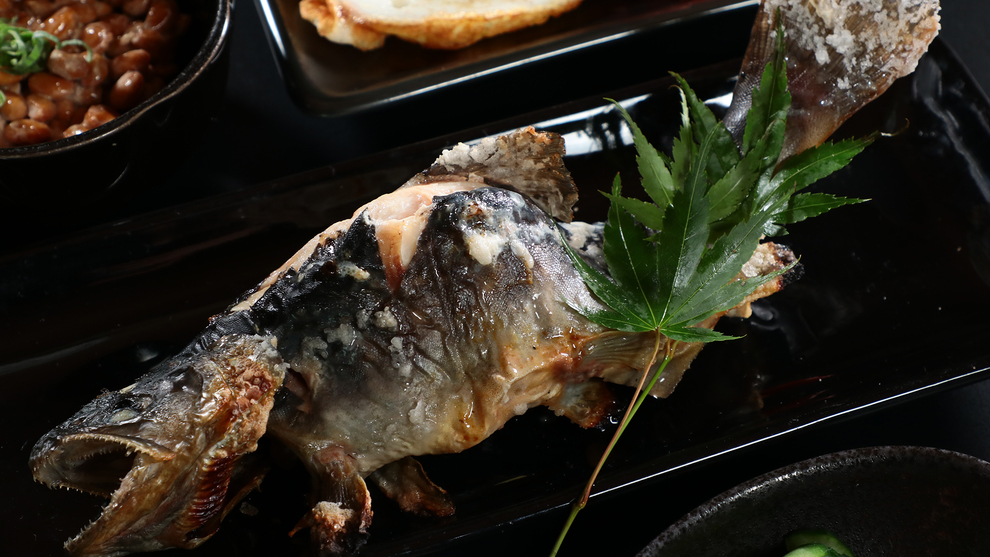 【料理】朝食 単品岩魚の塩焼き*