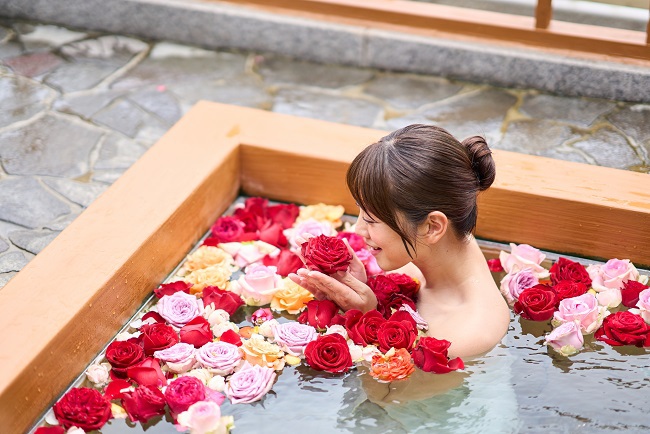季節のお花風呂