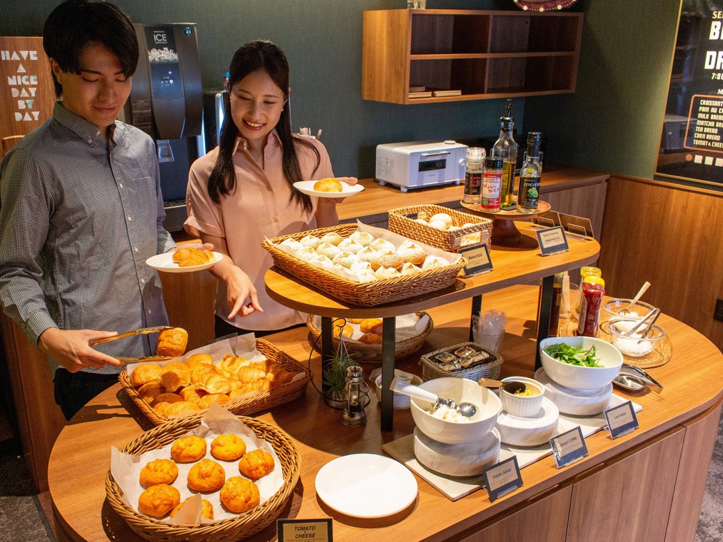 朝食ビュッフェ