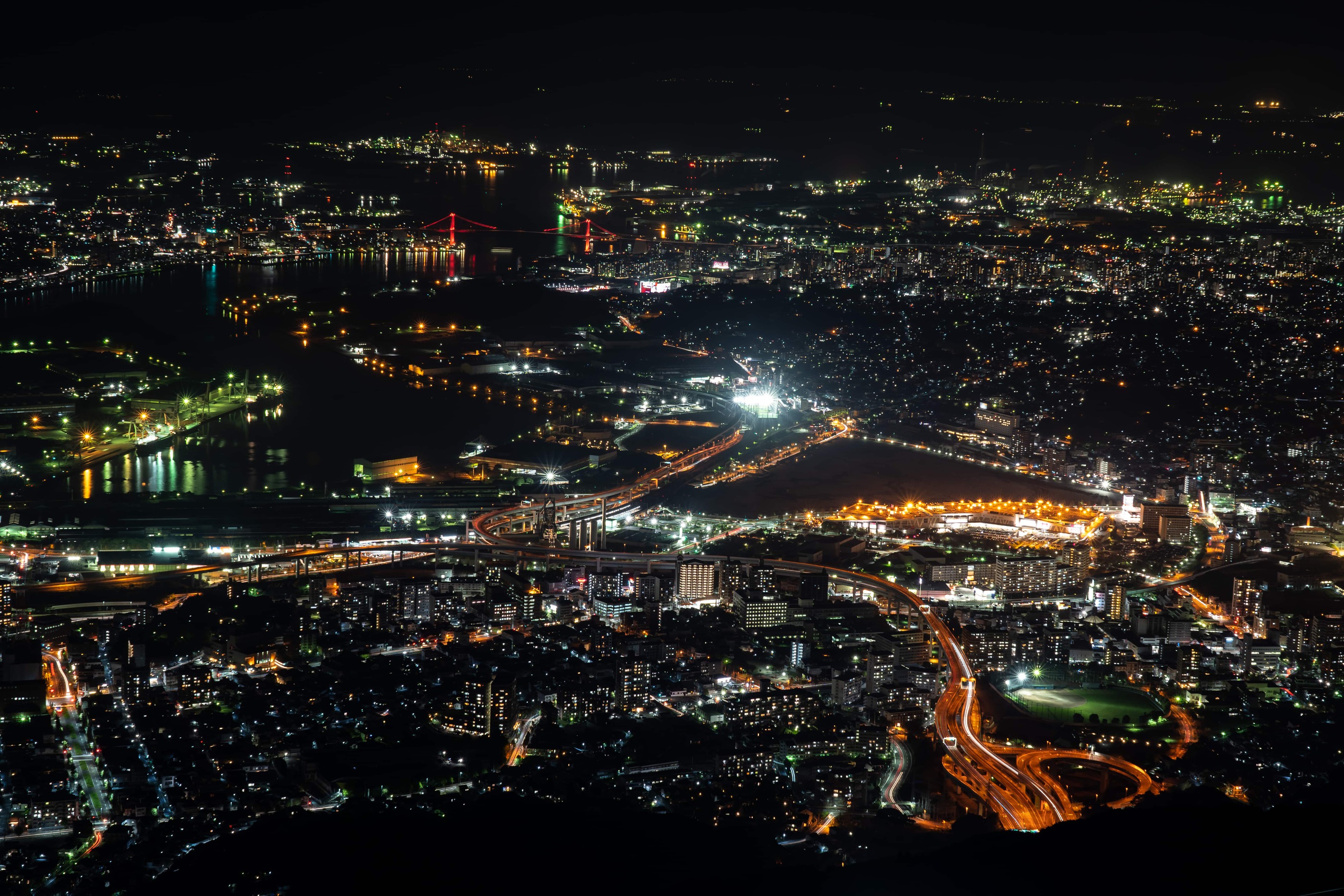 皿倉山の夜景は「新日本三大夜景」