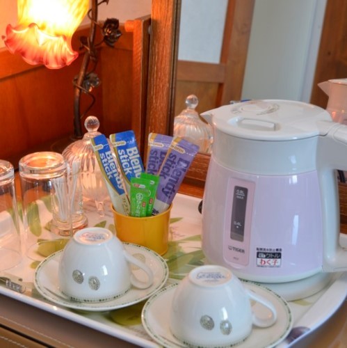お部屋にご用意しているお茶セット