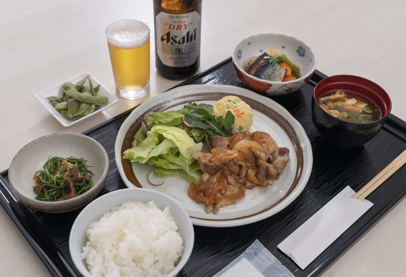 中瓶ビール日替わり定食(お肉)