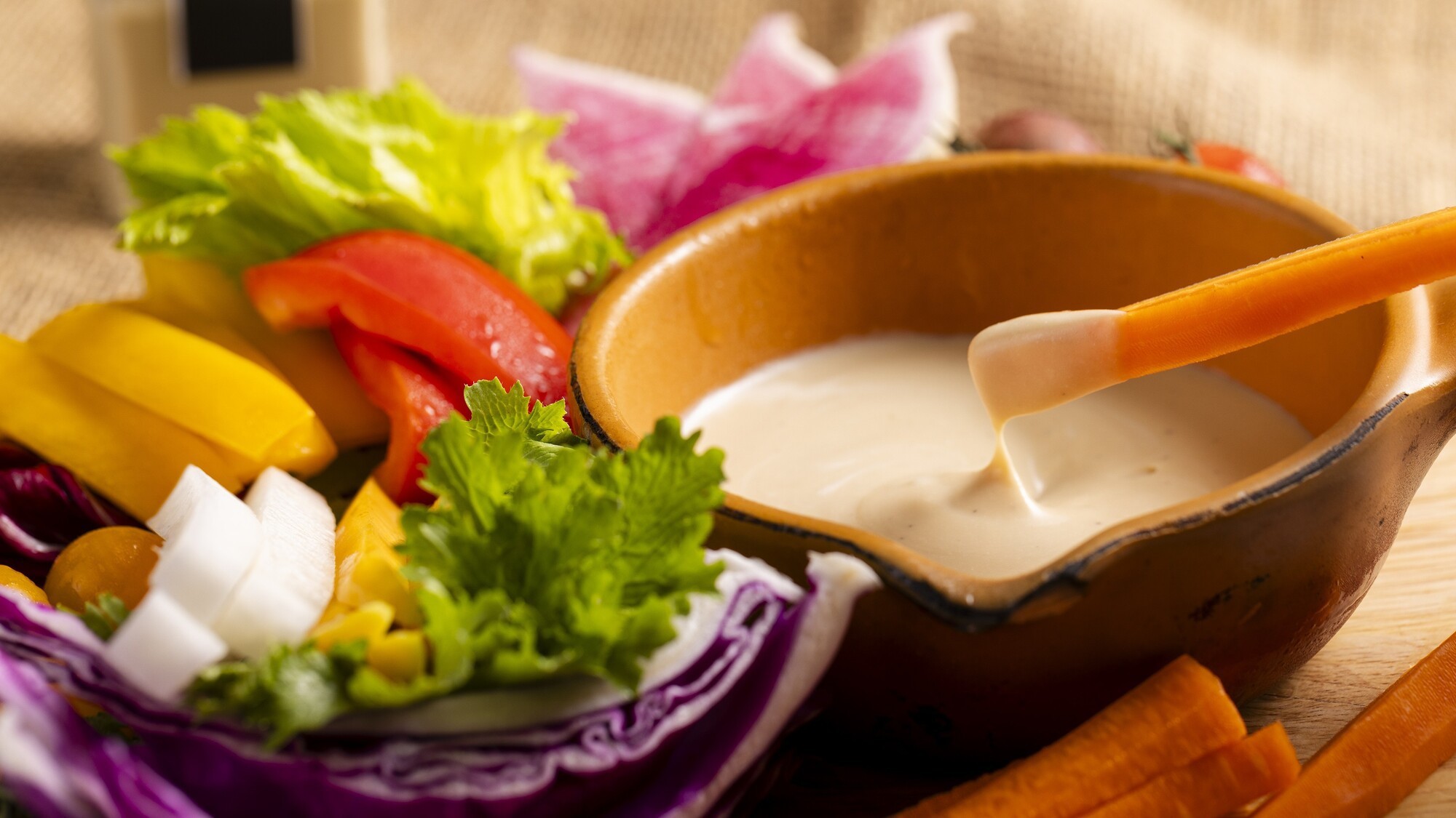 【朝食】バーニャカウダーソース