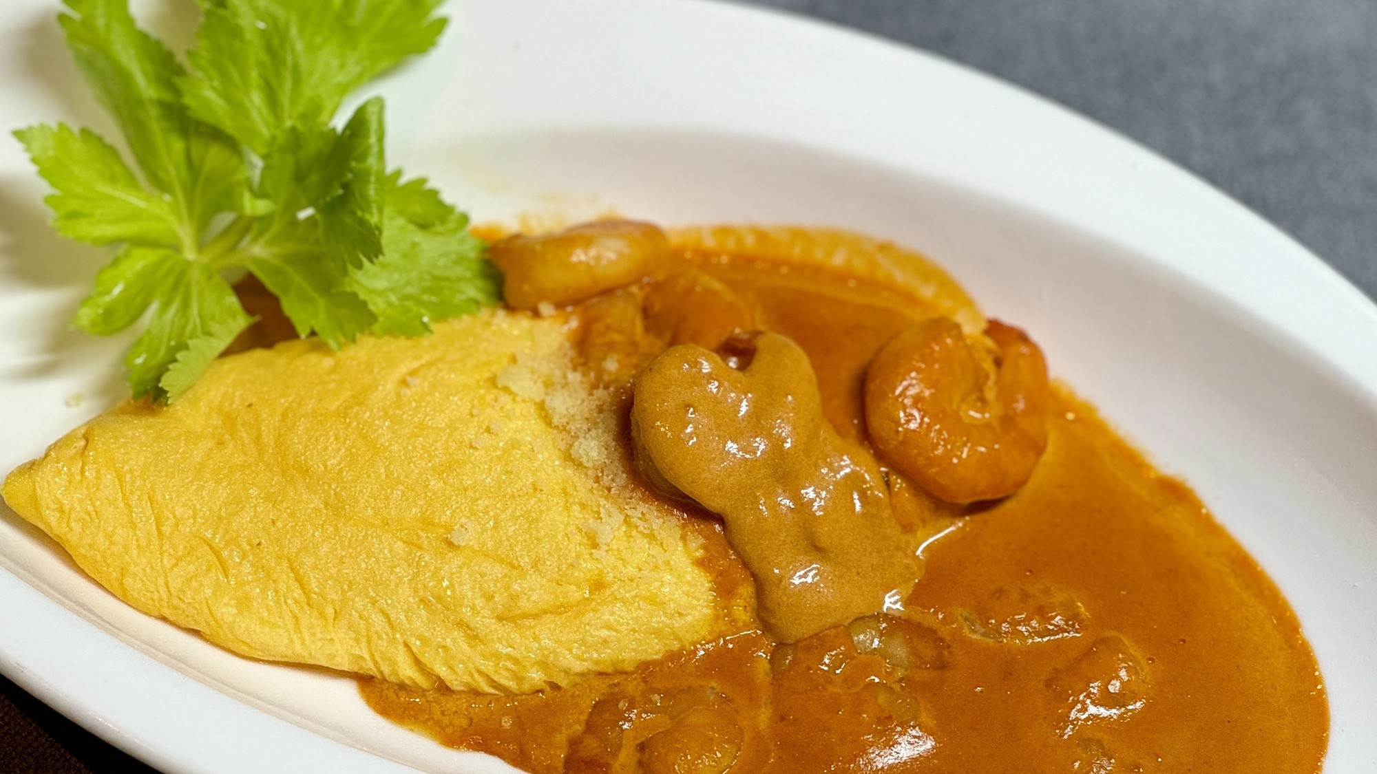 【夕食】チーズオムレツ