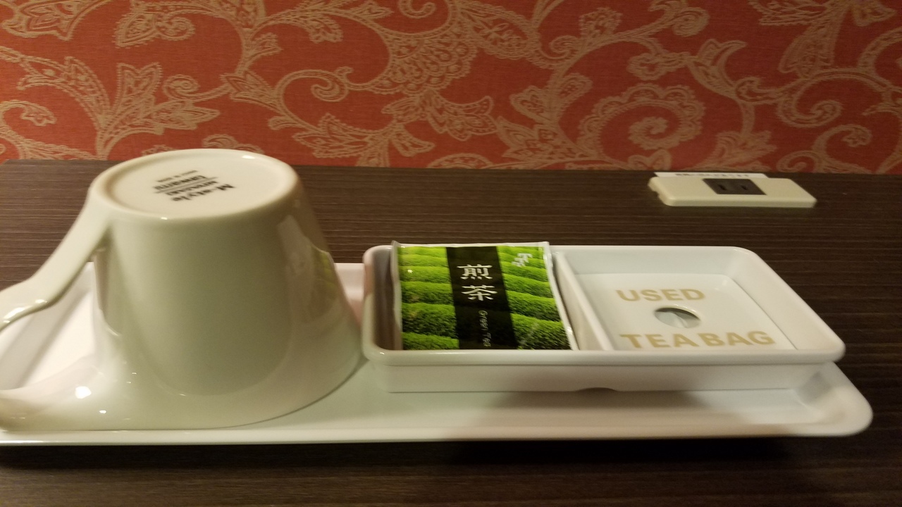 客室備品・マグカップ&お茶ティーバッグ