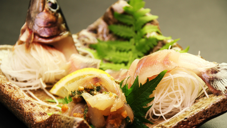 ちょっと珍しい、岩魚のお刺身新鮮で美味しい！