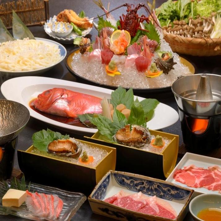ハイグレードな食事コース！伊豆の海の幸をご堪能ください。
