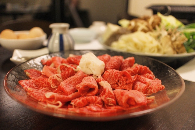 お夕食-和牛すき焼き-