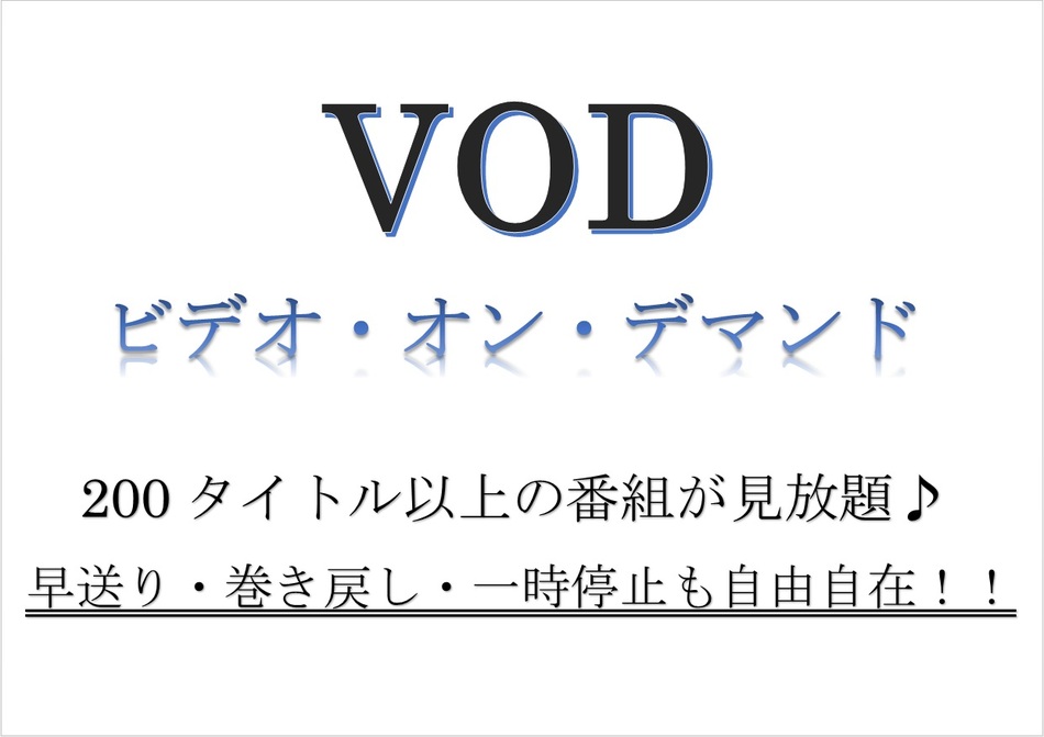 VOD付ルームシアター見放題プラン