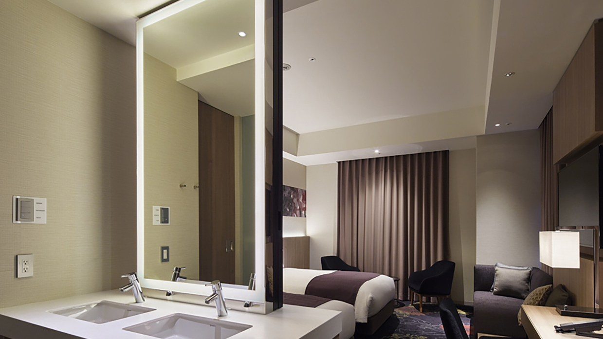 【デラックスコーナーツイン】角部屋ならではの広々としたお部屋をお楽しみください