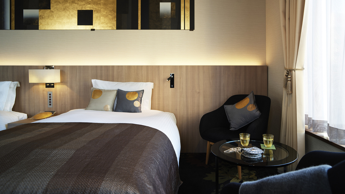 【箔座金箔ルーム】金箔が持つ独特な上質感・高級感を感じられる客室をお楽しみください