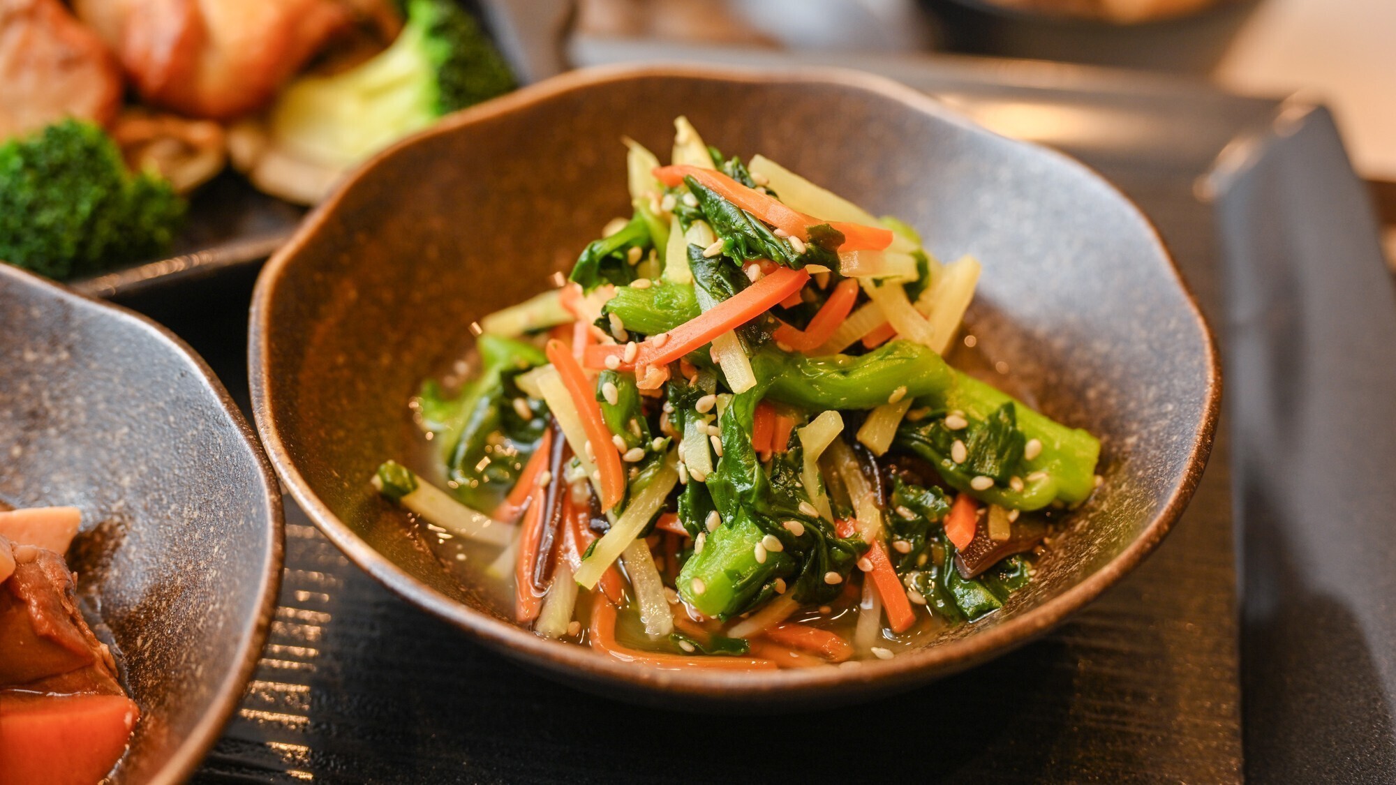 朝食「おひたし」