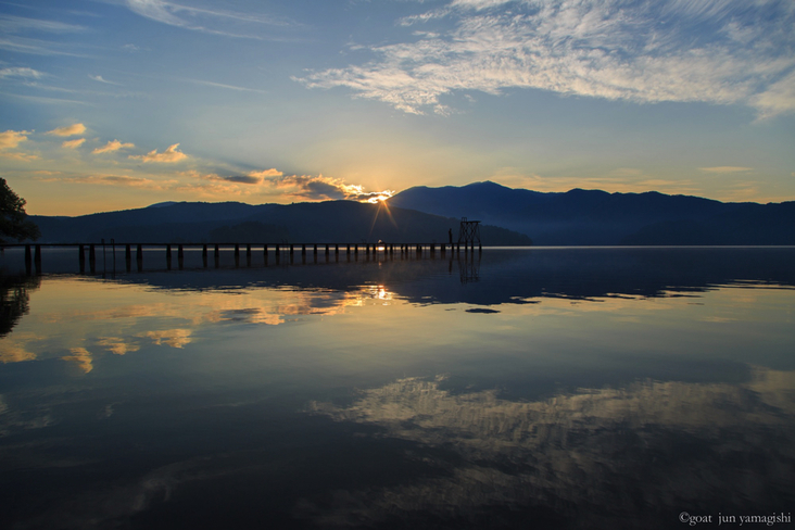 野尻湖の朝は最高。