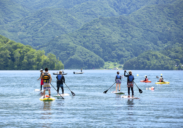 SUP in 野尻湖