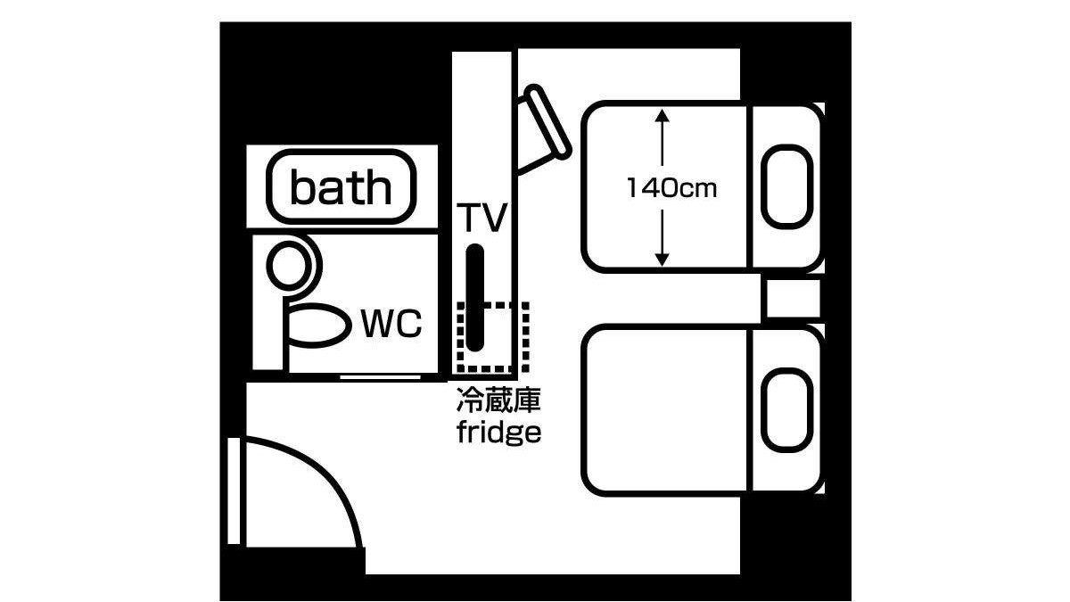 【ツインＢ】間取り図