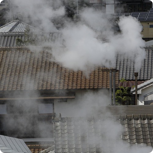 鉄輪の湯けむり