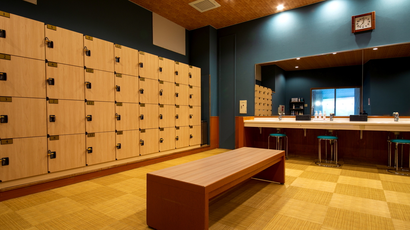 2025年3月男女大浴場をリニューアル！ロッカーも鍵付きとなりました。
