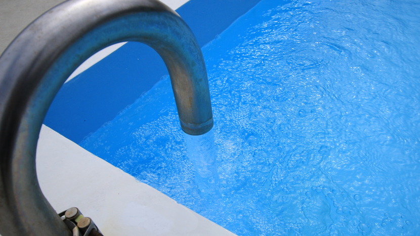 【Clapia&Pool】敷地内に自噴している阿武隈山系の豊かな湧水が水源のプール