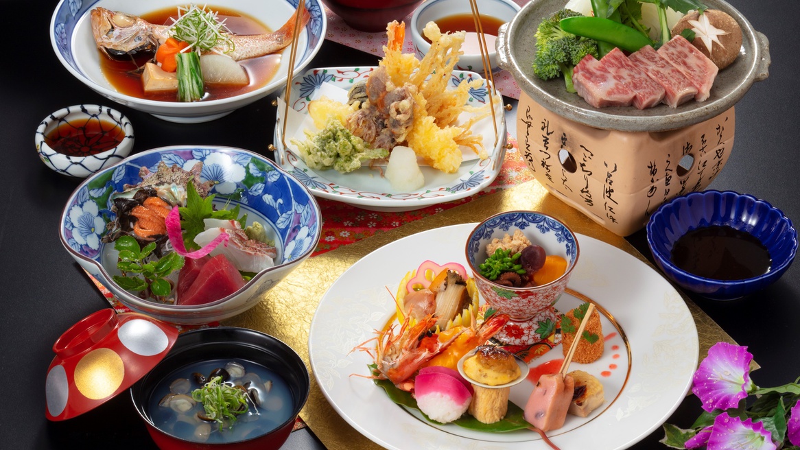 【贅沢夕食コース】島根の食材をふんだんに使った贅沢コースをお楽しみください♪※画像はイメージです