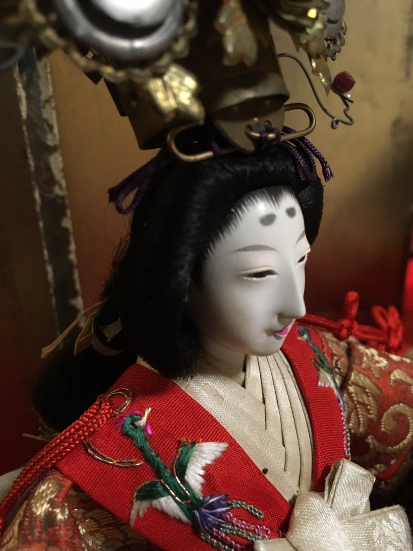 つばらのお雛様も90年以上前の美しい京都雛ですNoble “;Ohinasama”;doll 