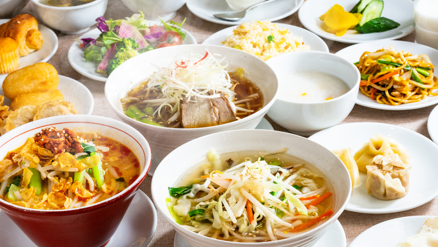 【朝食付き】■和洋中30種以上の朝食ビュッフェ付 ■Wi-Fi無料
