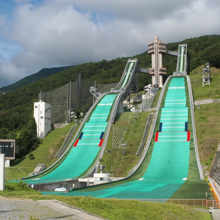 グリーンシーズンのジャンプ競技場