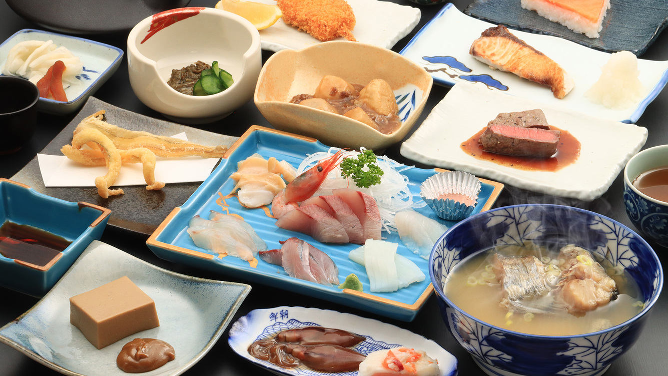 【料理】グレードアップコース。一度は食べていただきたい、城山荘の美味しいもの目白押しです！