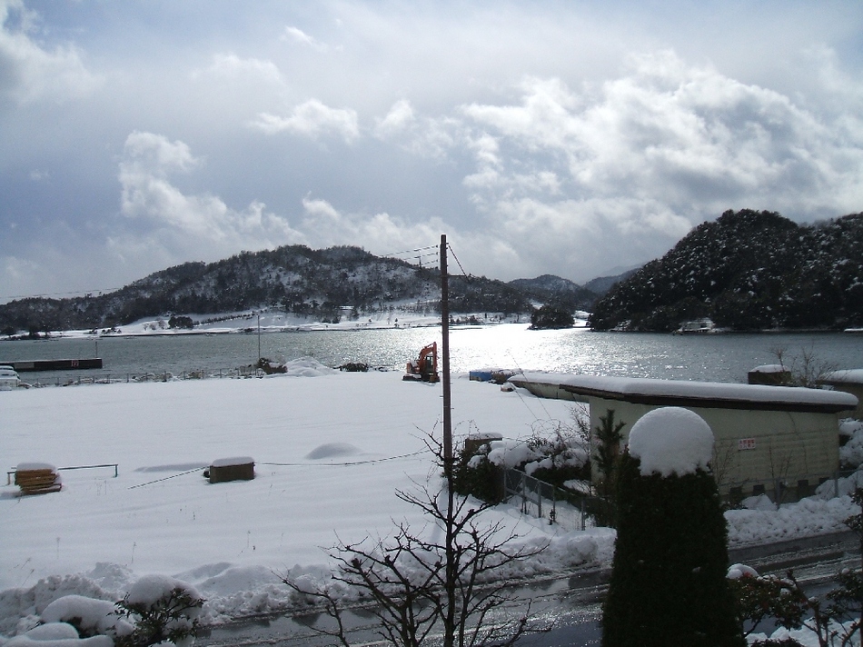 2階客室からの雪景色2