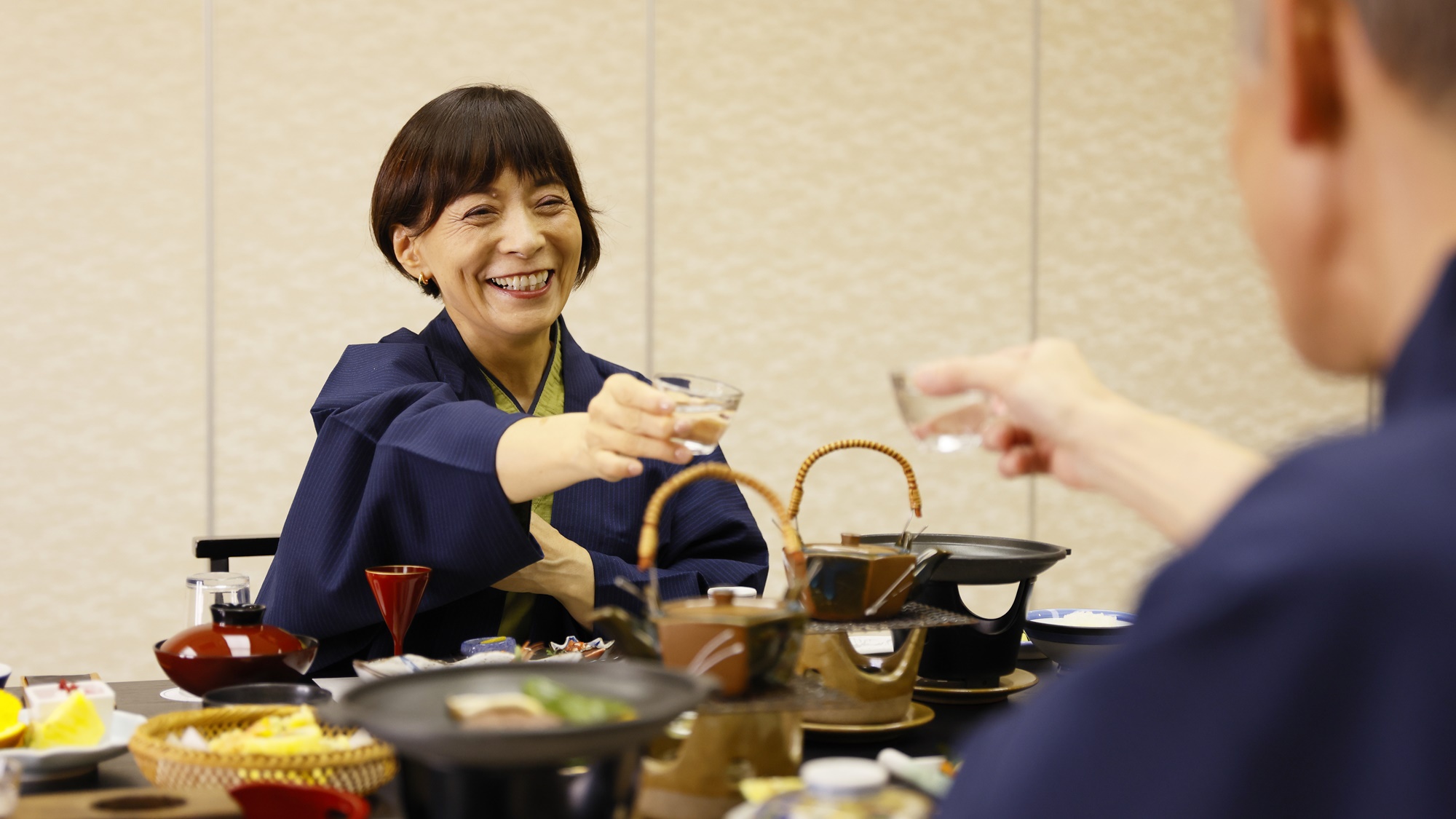 ご夕食イメージ地酒飲み比べ（飲み比べプラン）