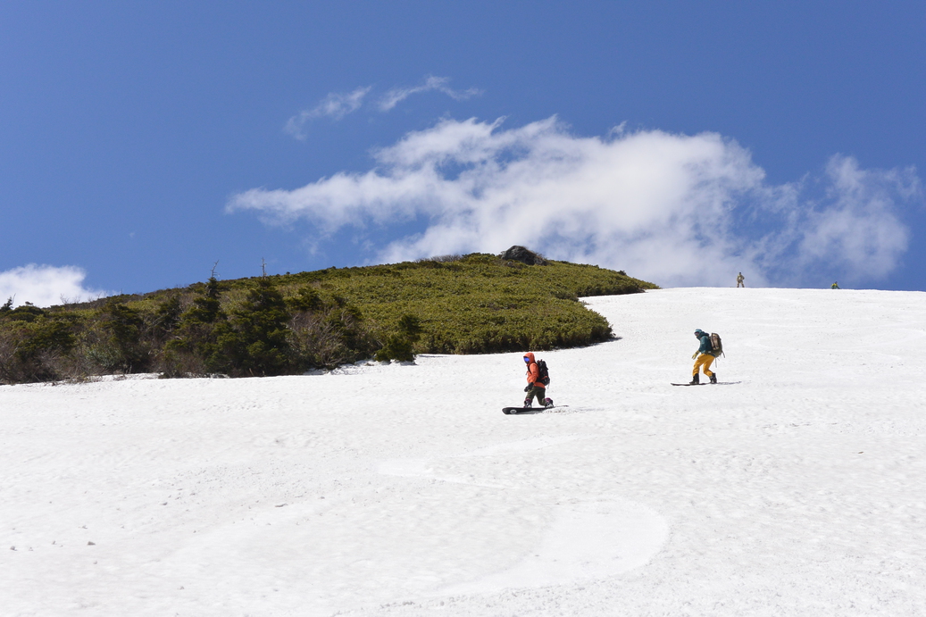 春の大斜面をまったりと