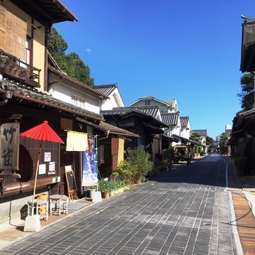 江戸時代の建物と風情が残る町並み保存地区