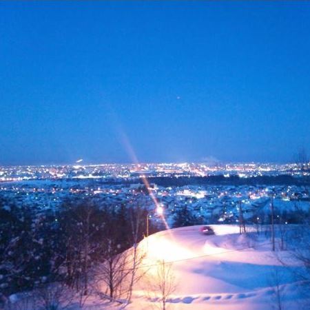 「雪の屋」がある富沢観音台からの夜景