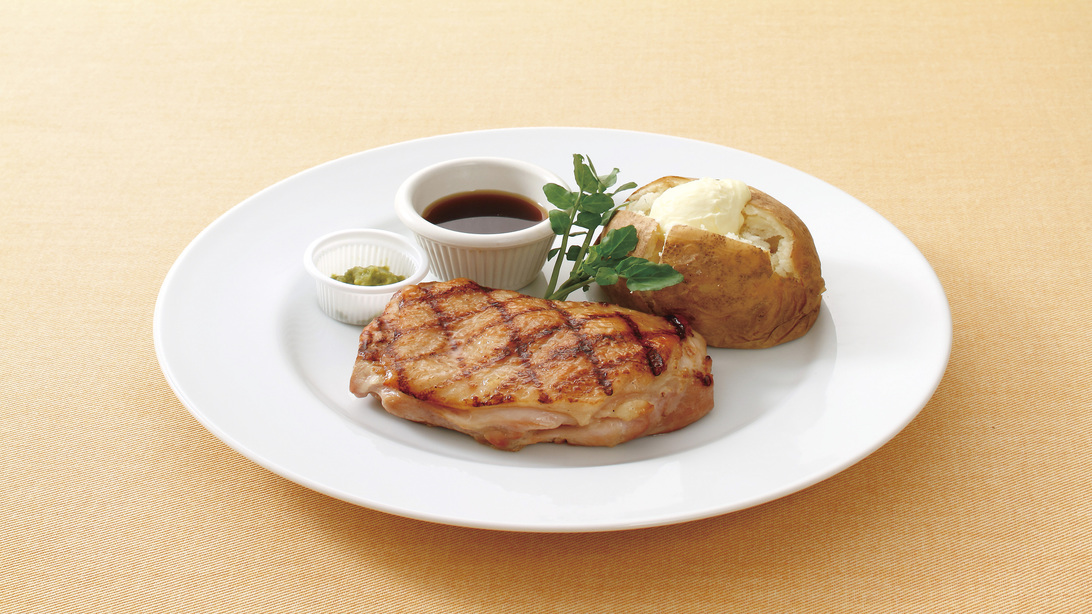 【選べる夕食】鶏ももゆず