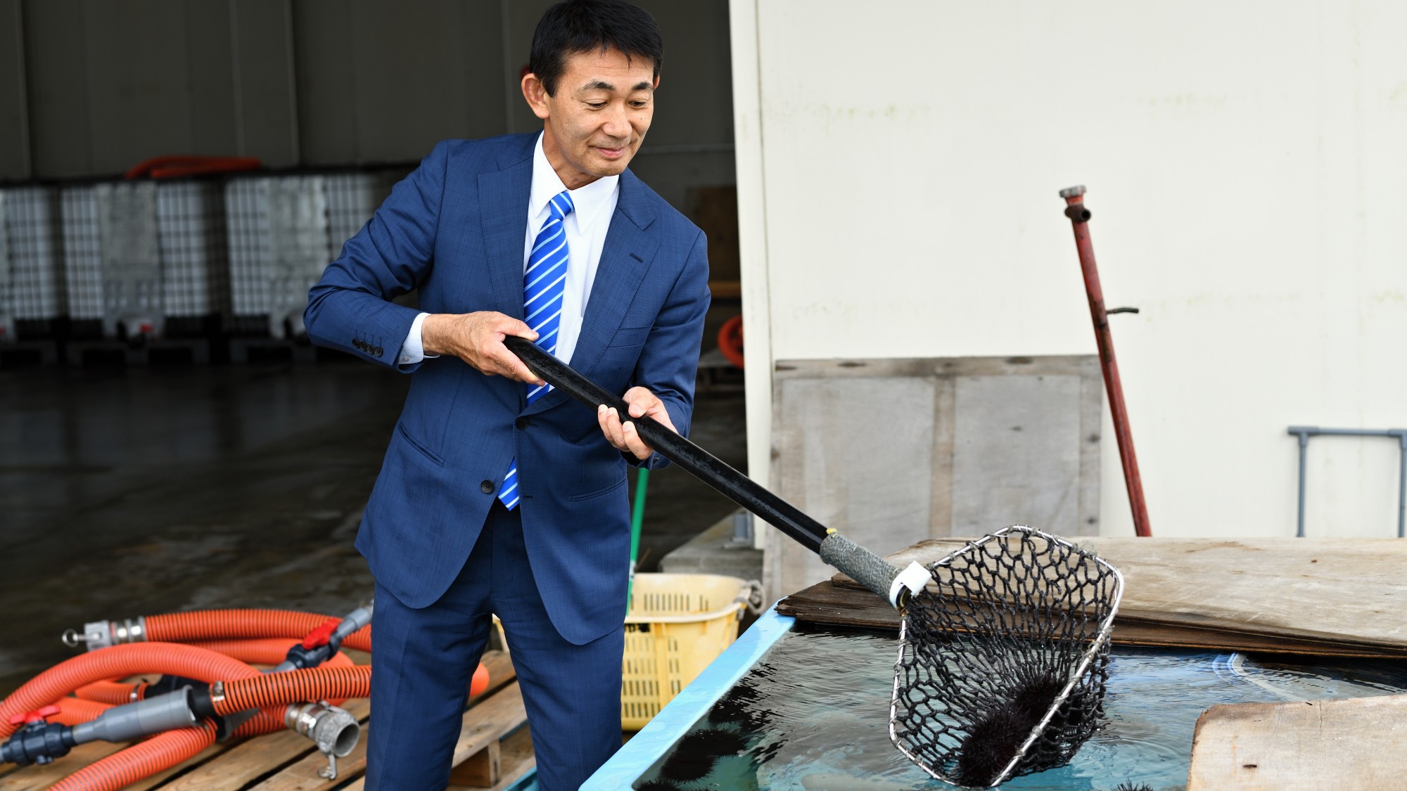 【その他】たろう庵では、田老漁港に専用の「いけす水槽」があり、 新鮮な海産物を適切に管理しています。