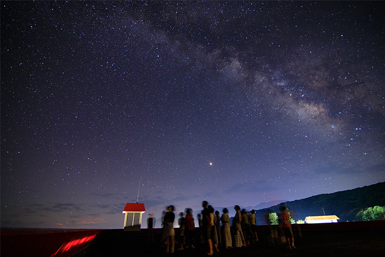天体ガイドによる星空観察会を不定期で開催