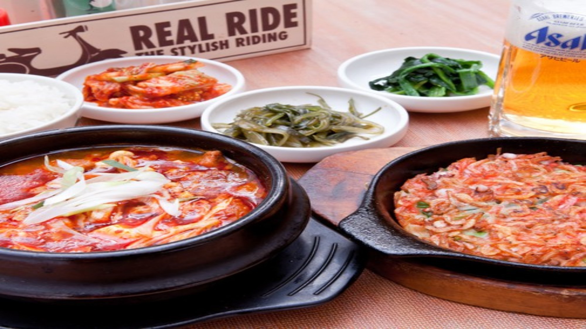隣接する韓国料理「のほほん」料理一例