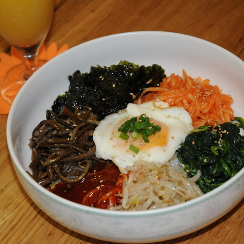 【韓国朝食】ビビンバ６