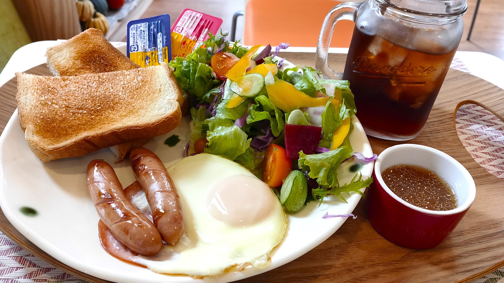 【朝食提携店舗】トーストセット（当日注文）