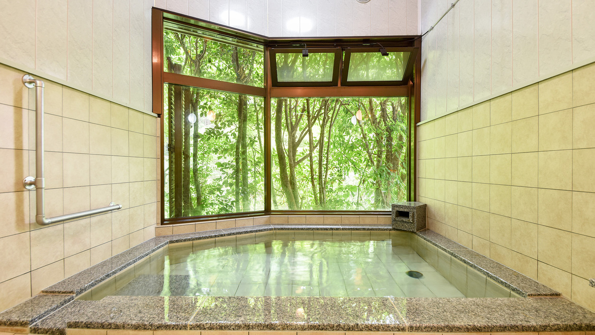 **【大浴場（男湯）】日本三美人の湯「龍神温泉」良質な温泉でお肌がスベスベに♪