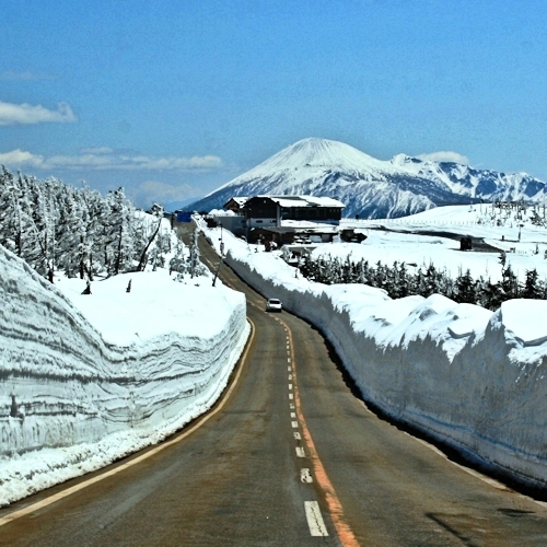 八幡平山頂付近（4月下旬）
