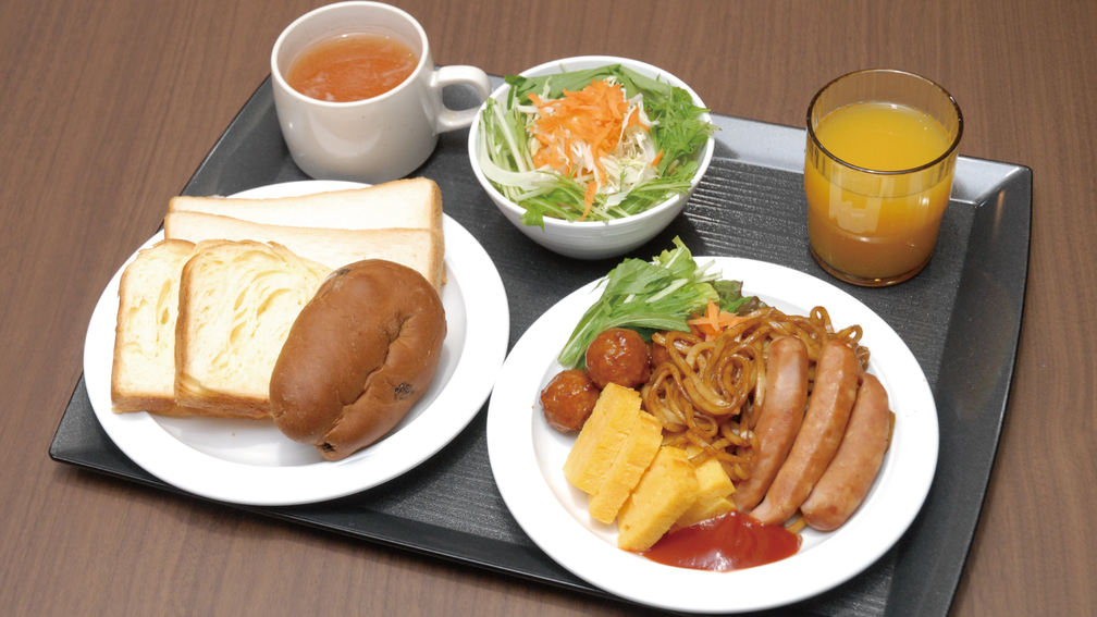 【朝食盛り付け例】